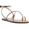 Schutz Valeria Toe Loop Ankle Strap Sandal In Multi