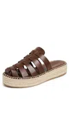 Schutz Valerie Mule Espadrille Desert Brown