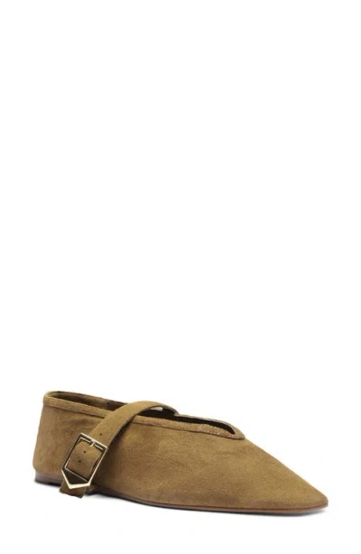 Schutz Vicki Buckle Mary Jane Flat In Multi