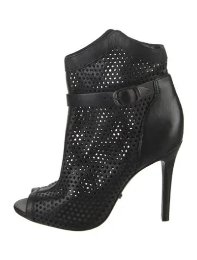 Pre-owned Schutz Vintage Leather Boots In Black