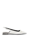 Schutz Violetta Sculpt Sling Back In 화이트