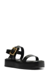 SCHUTZ SCHUTZ WAVY ANKLE STRAP PLATFORM SANDAL