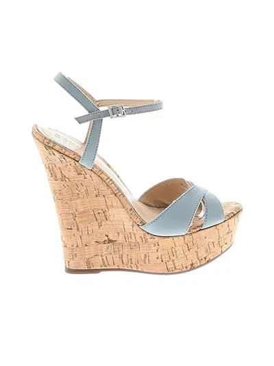 Pre-owned Schutz Wedges In Blue