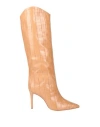 Schutz Woman Knee Boots Camel Size 9.5 Soft Leather In Beige