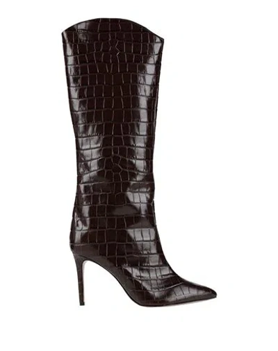 Schutz Woman Boot Chocolate Brown Size 9 Leather