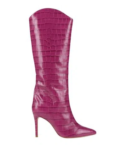 Schutz Woman Boot Garnet Size 6 Leather