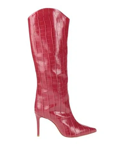 Schutz Woman Boot Red Size 7 Soft Leather