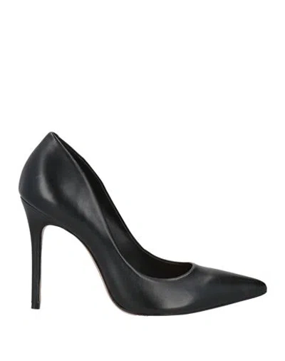 Schutz Woman Pumps Black Size 8 Leather