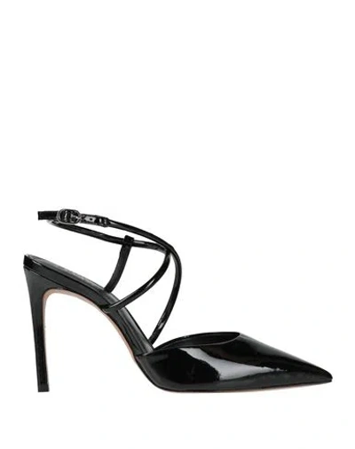 Schutz Woman Pumps Black Size 9 Leather