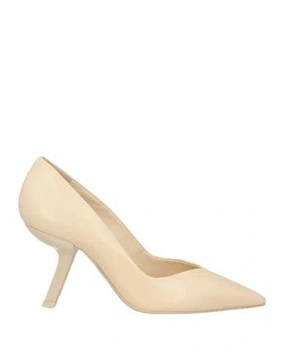 Schutz Woman Pumps Cream Size 6 Leather In White