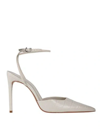 Schutz Woman Pumps Off White Size 9.5 Leather