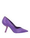 Schutz Bert Pumps In Viola Leather In Purple