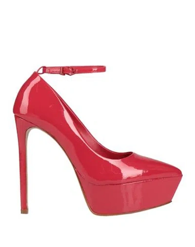 Schutz Woman Pumps Red Size 6 Leather