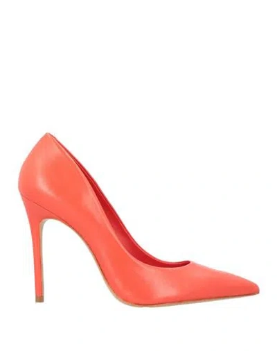 Schutz Woman Pumps Tomato Red Size 8 Leather