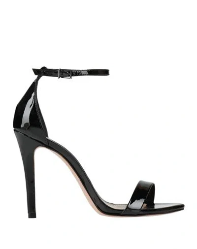 Schutz Woman Sandals Black Size 8 Soft Leather