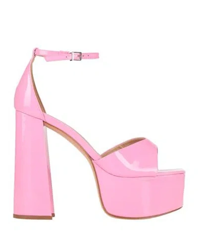 Schutz Woman Sandals Pink Size 7 Soft Leather