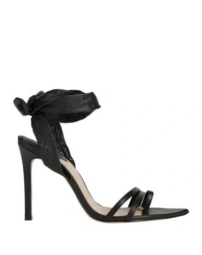 Schutz Woman Sandals Black Size 5.5 Soft Leather