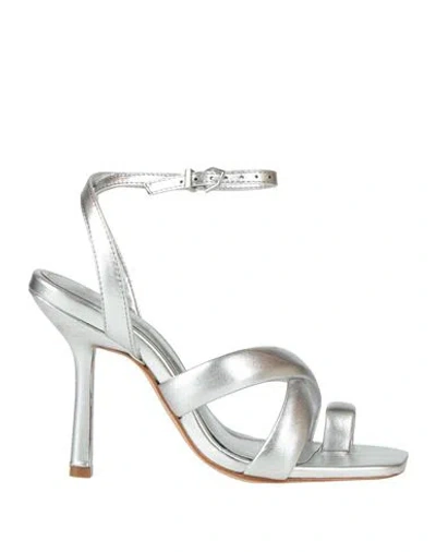Schutz Sandals In Silver