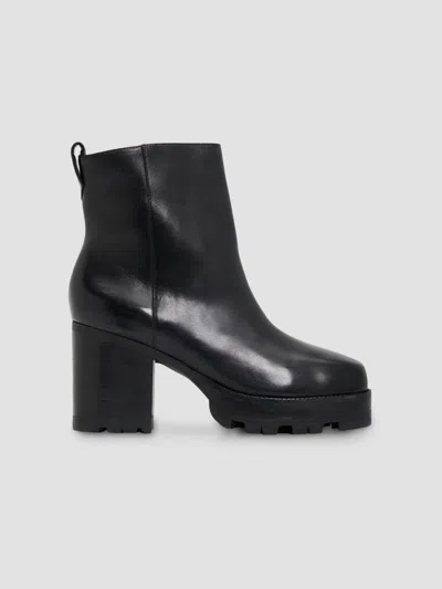 Schutz Women's 240 90mm Platform Leather Booties In Black