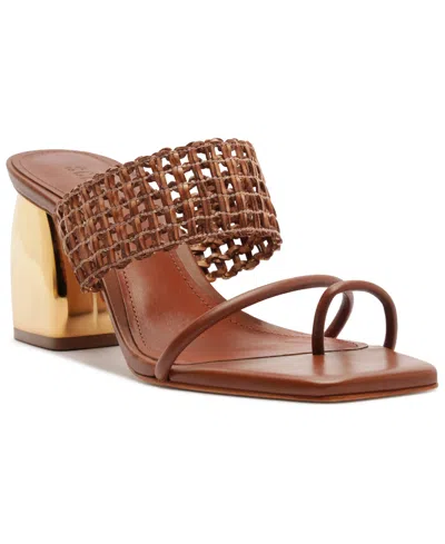 Schutz Women's Aberdeen Slip-on Sandals In Brown
