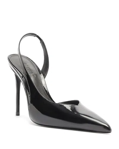 Schutz Women's Alessia Patent Leather Slingback Pumps In Black
