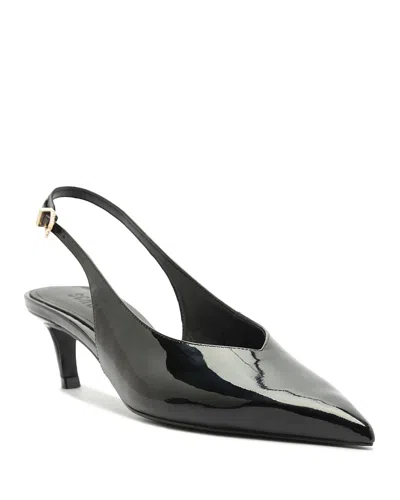 Schutz Women's Alicia Patent Leather Slingback Pumps In Black