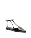 Schutz Allure Pointed Toe T-strap Flat