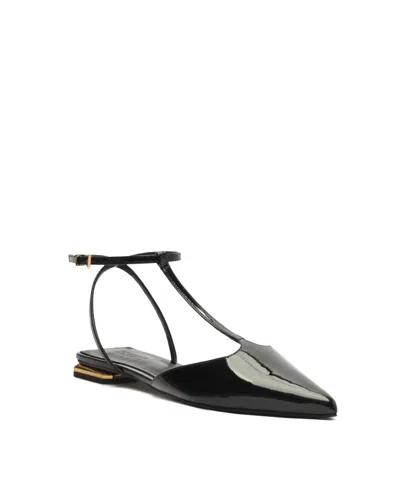 Schutz Women's Allure T-strap Pointy Toe Flats