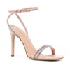 Schutz Women's Altina Glam Crystal Ankle Strap Sandal In Sweet Rose In Multi