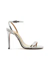 Schutz Women's Altina High Stiletto Sandals In Silver