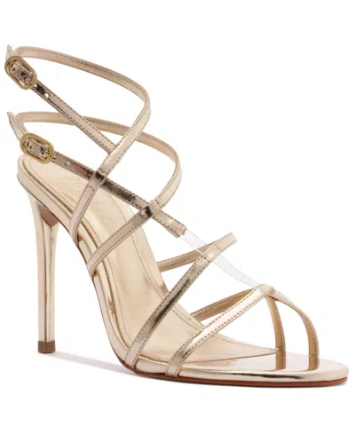Schutz Women's Amaris High Stiletto Heel Sandals In Gold