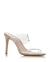Schutz Women's Ariella Clear Strap High-heel Slide Sandals In Transparent