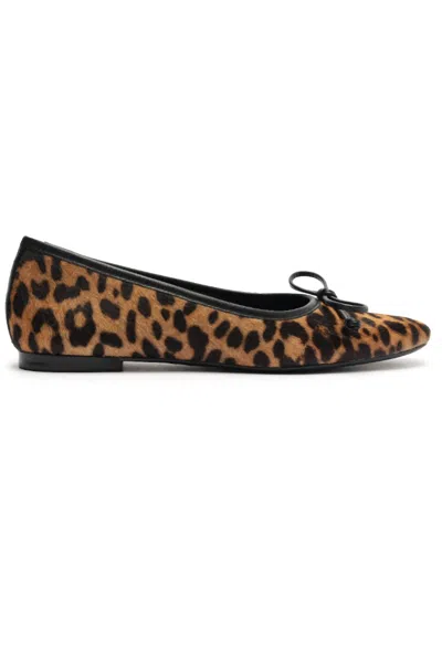 Schutz Women's Arissa Flat Shoes In Natural / Black In Multi