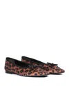 Schutz Arissa Satin Flat In Black/natural