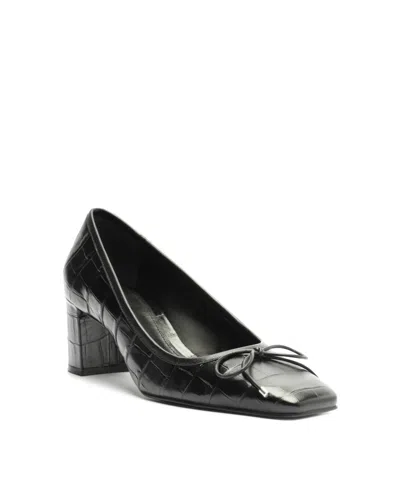 SCHUTZ WOMEN'S ARISSA SQUARE TOE MID BLOCK PUMPS