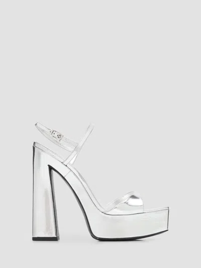 Schutz Women's Arlene 145mm Platform Sandals In Silver