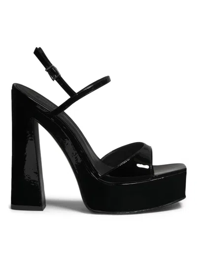 Schutz Women's Arlene 152mm Patent Leather Platform Sandals In Black