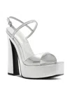 Schutz Arlene Platform Sandal In Silver