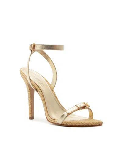 Schutz Women's Aurora High Stiletto Sandals In Gold