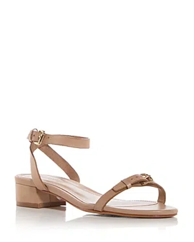 Schutz Women's Aurora Low Block Heel Sandals In Light Nude