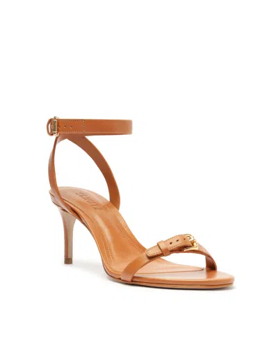 Schutz Women's Aurora Mid Heel Dress Sandals In Brown