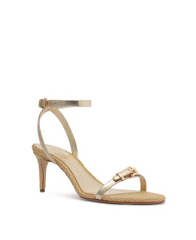 SCHUTZ WOMEN'S AURORA MID HEEL DRESS SANDALS