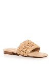 Schutz Womens Sandal Slip On Flat Shoes In Perola
