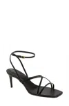Schutz Women's Bari Mid Leather Sandal In Black In Black