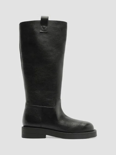 Schutz Betty 35mm Leather Knee-high Boots In Animal Print