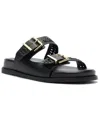 Schutz Women's Blake Sporty Round Toe Flat Sandals In Black