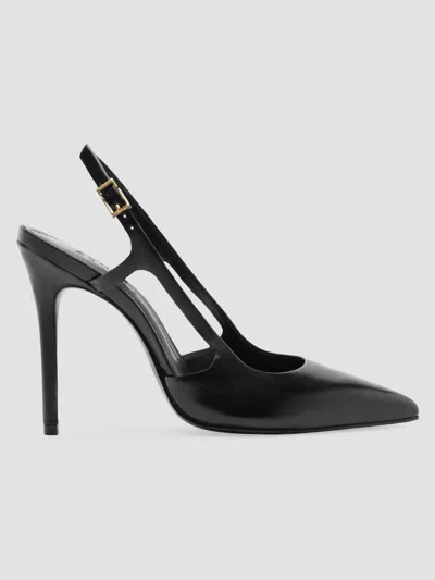 Schutz Women's Boris 110mm Leather Slingback Pumps In Black