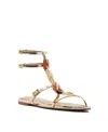 SCHUTZ WOMEN'S CASSANDRA ROUND TOE FLAT SANDALS