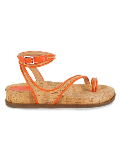 Schutz Women's Chinara Strappy Platform Sandals In Orange