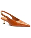 Schutz Women's Ciara Slingback Kitten Heel Pumps In Cuoio Brown